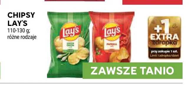 Chipsy Lay's Green Onion promocja w Stokrotka