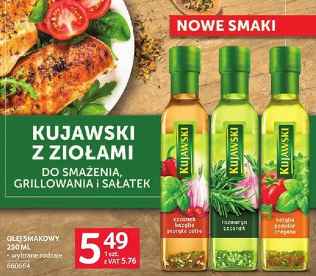 Olej smakowy Kujawski z ziołami promocja w Selgros
