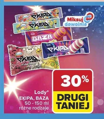 Lody Koral Ekipa promocja w Carrefour