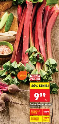 Rabarbar na wagę polski promocja w Biedronka