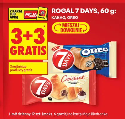 Rogal 7 Days Oreo promocja w Biedronka