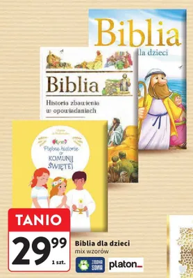 Biblia dla dzieci mix wzorów promocja w Intermarche