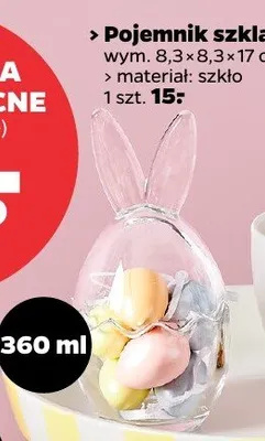 Pojemnik szklany 360 ml promocja w Netto