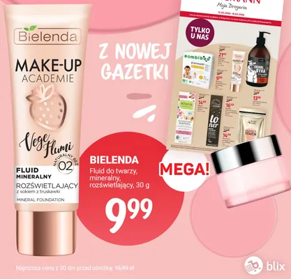Fluid do twarzy mineralny rozświetlający Vege Flumi  promocja w Rossmann