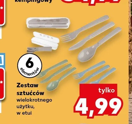 Zestaw sztućców wielokrotnego użytku w etui Kaufland promocja w Kaufland