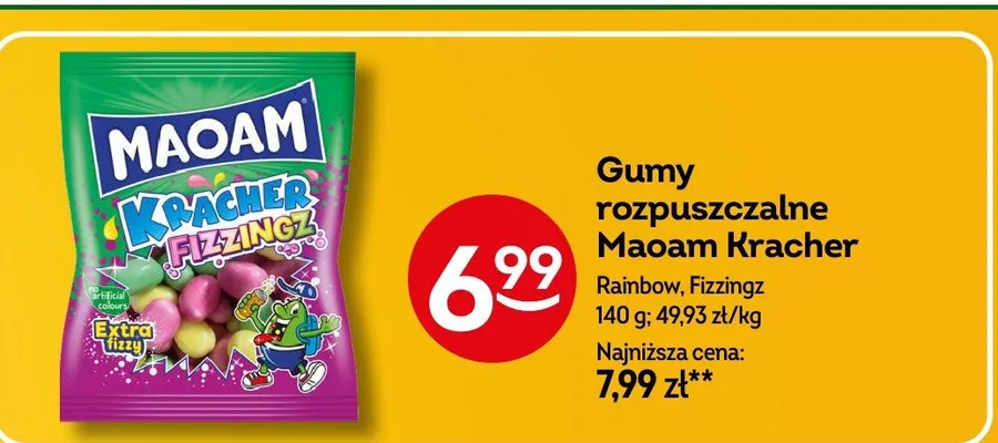 Gumy rozpuszczalne Rainbow, Fizzingz promocja w Żabka