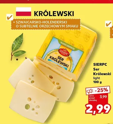 Ser Królewski light Sierpc promocja w Kaufland