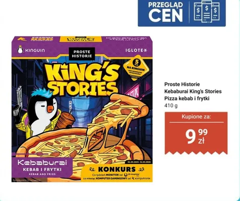 Pizza kebab i frytki Kebaburai King's Stories  promocja w Dino