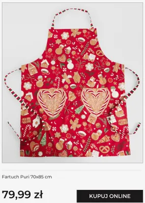 Fartuch Puri 70x85 cm Home & You promocja w home&you