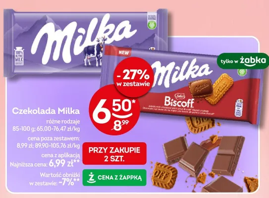 Czekolada Milka promocja w Żabka