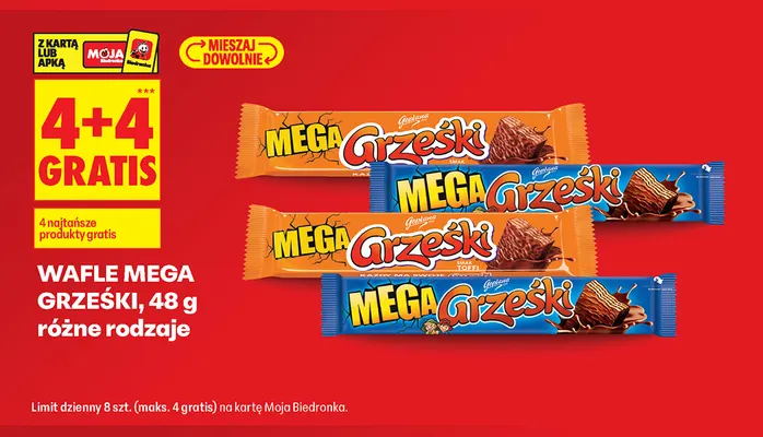 Wafle Mega Grześki promocja w Biedronka