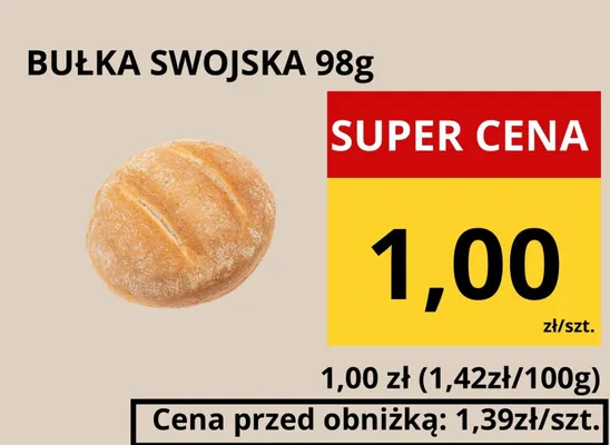 Bułka swojska promocja w Supeco