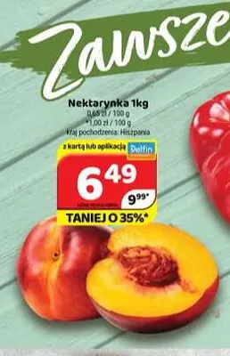 Nektarynki promocja w Delfin