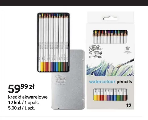 Kredki akwarelowe Winsor & Newton promocja w Empik