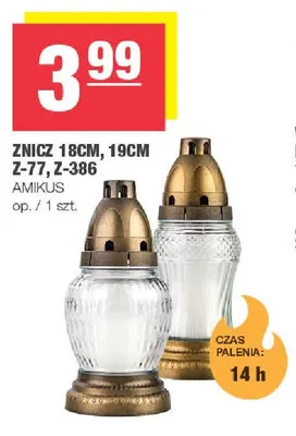 Znicz 18 cm Z-77 Amikus promocja w SPAR