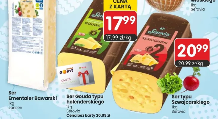 Ser Gouda typu holenderskiego promocja w Market Point
