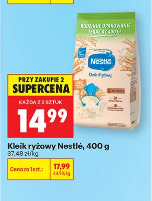 Kleik ryżowy Nestlé promocja w Biedronka