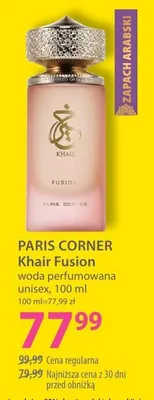 Woda perfumowana Khair Fusion unisex promocja w Hebe