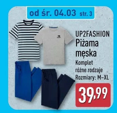 Piżama męska promocja w Aldi