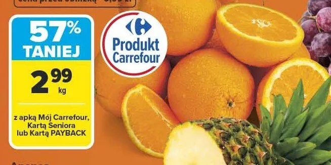 Pomarańcze promocja w Carrefour