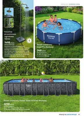 Basen stelażowy Steel Pro w zestawie filtracja promocja w Castorama