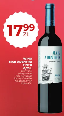 Wino Mar Adentro Tinto promocja w Duży Ben
