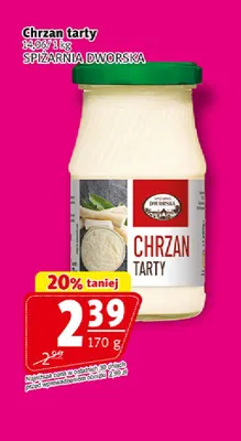 Chrzan tarty Spiżarnia Dworska promocja w Prim Market