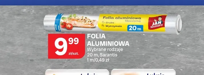 Folia aluminiowa Jan Niezbędny promocja w Chorten
