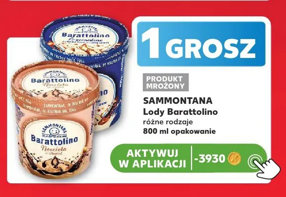 Lody Sammontana Barattolino Nocciola promocja w Kaufland