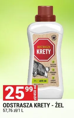 Odstraszacz krety - żel promocja w Merkury Market
