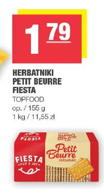 Herbatniki Petit Beurre Fiesta promocja w SPAR