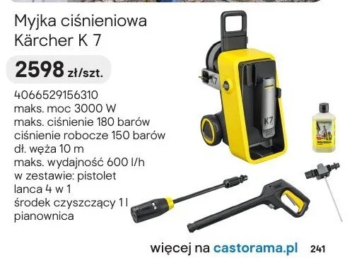 Myjka ciśnieniowa K 7 promocja w Castorama