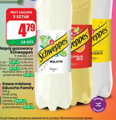 Napój gazowany Schweppes Mojito promocja w Dino
