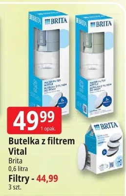 Butelka z filtrem Vital Brita 0,6 litra promocja w Leclerc
