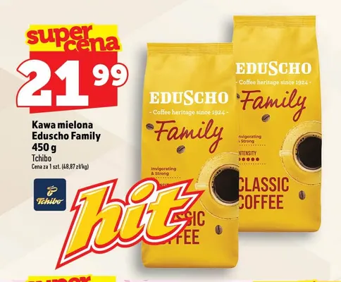 Kawa mielona Eduscho Family promocja w TOPAZ