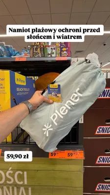 Namiot plażowy Plener promocja w Biedronka