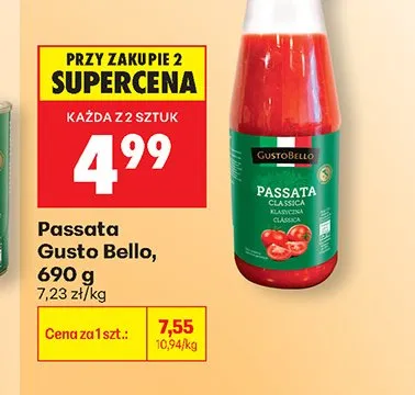 Passata Gusto Bello promocja w Biedronka