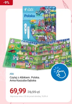 Książka interaktywna Czytaj z Albikiem Polska Anna Kaszuba-Dębska Albi promocja w Smyk