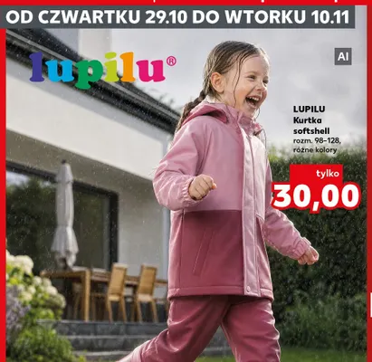 Kurtka softshell Lupilu promocja w Kaufland