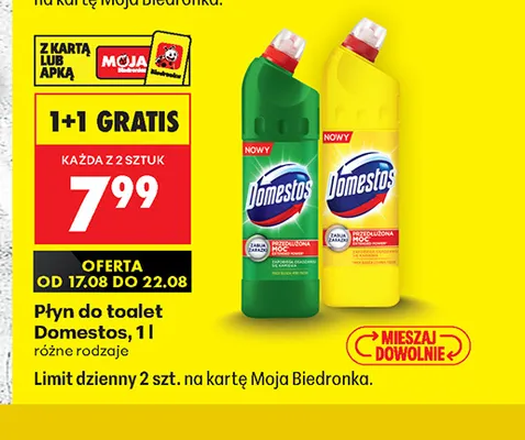 Płyn do toalet Domestos promocja w Biedronka