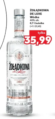 Wódka Żołądkowa De Luxe 40% alk. promocja w Kaufland