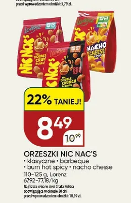 Orzeszki Nic Nac's klasyczne Lorenz promocja w Chata Polska