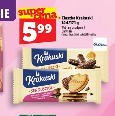 Ciastka Krakuski Serduszka promocja w TOPAZ