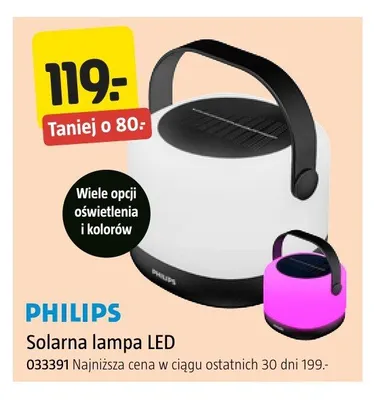 Solarna lampa LED Philips promocja w Jula