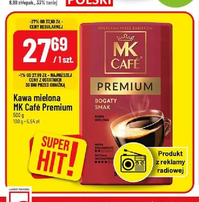Kawa mielona MK Café Premium promocja w POLOmarket