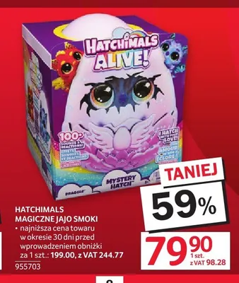 Magiczne jajo smoki Hatchimals promocja w Selgros