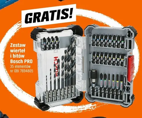 Zestaw wierteł i bitów Bosch PRO promocja w OBI