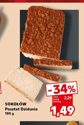 Pasztet Dzidunia Sokołów promocja w Kaufland