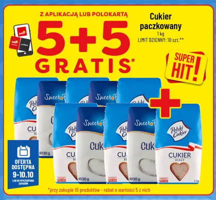 Cukier paczkowany promocja w POLOmarket