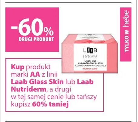 Produkty z linii Laab Glass Skin lub Laab Nutriderm AA promocja w Hebe